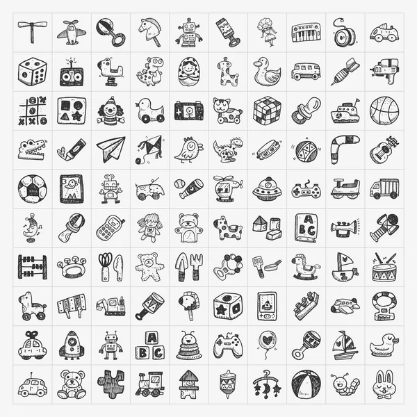Doodle oyuncak simgeler