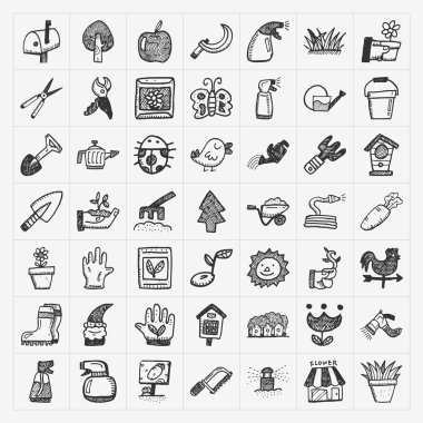 Bahçe simgesi doodle