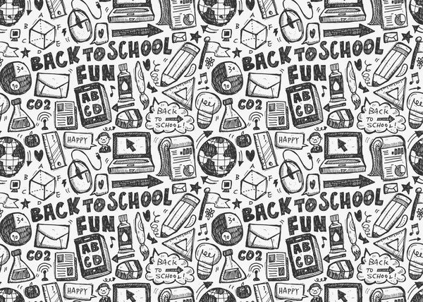 Seamless school pattern — Stock Vector