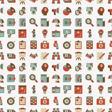 Dikişsiz retro düz iş desen arka plan