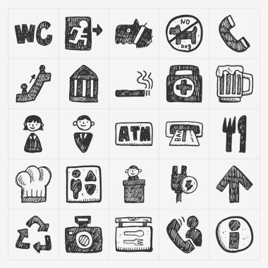 Doodle genel işareti simgesi