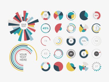 pasta grafik set simgesi.