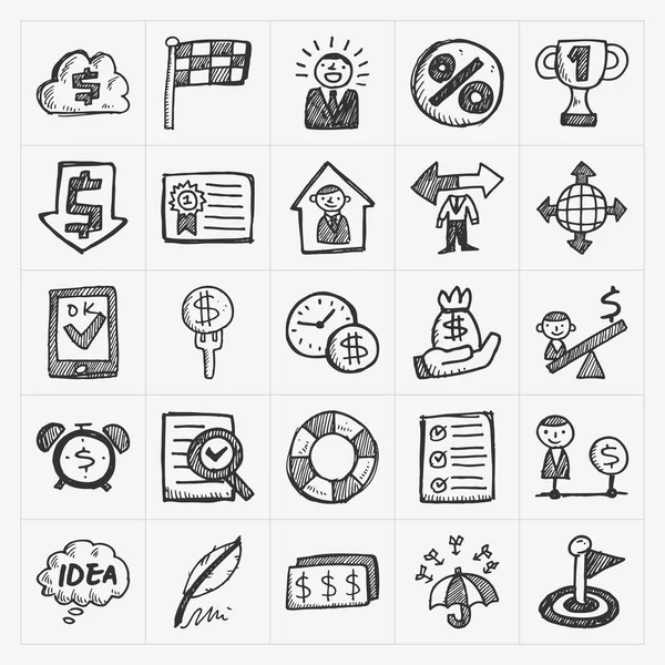 Iconos de negocios — Vector de stock