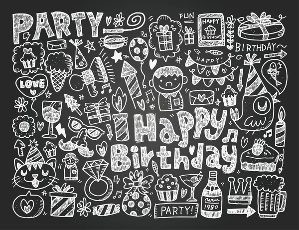 Fondo de fiesta de cumpleaños — Vector de stock