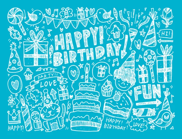 Birthday party background — Stock Vector