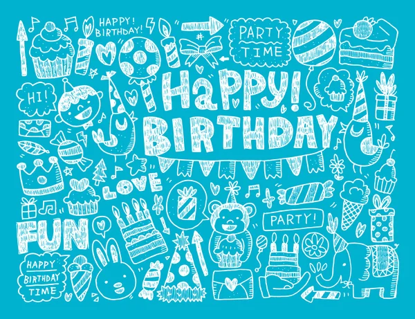 Fondo de fiesta de cumpleaños — Vector de stock