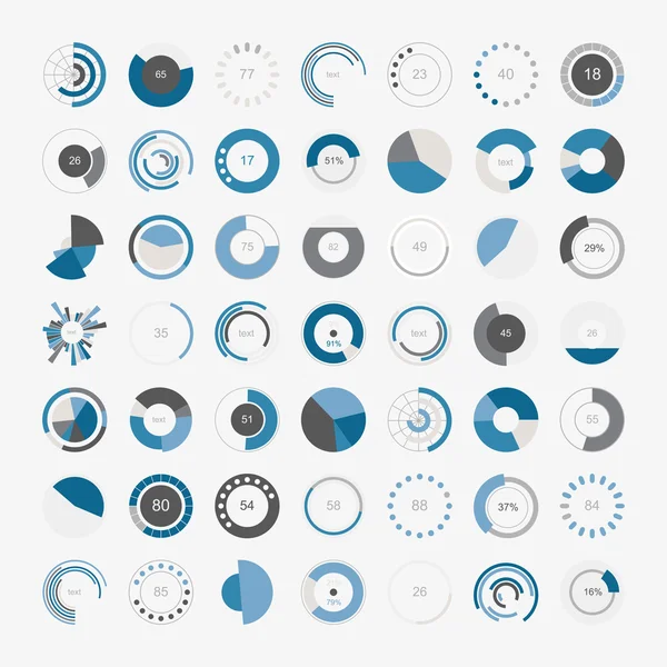 Elementos infográficos.Icono de conjunto gráfico de pastel — Vector de stock