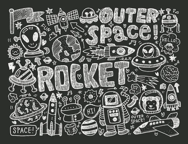 Doodle space element — Stock Vector