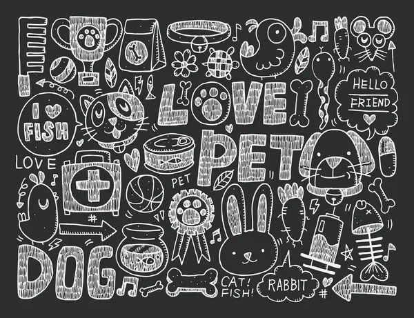 Pet background — Stock Vector