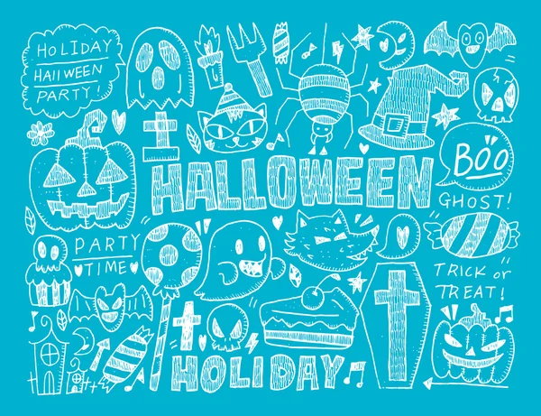 Halloween vakantie achtergrond — Stockvector