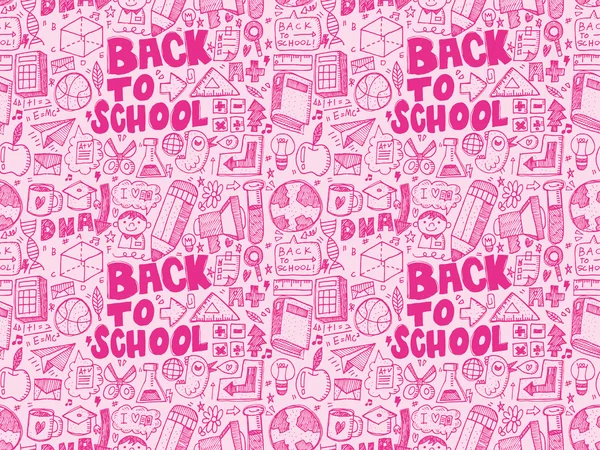 School pattern — Stock Vector