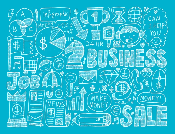 Doodle business element — Stock Vector
