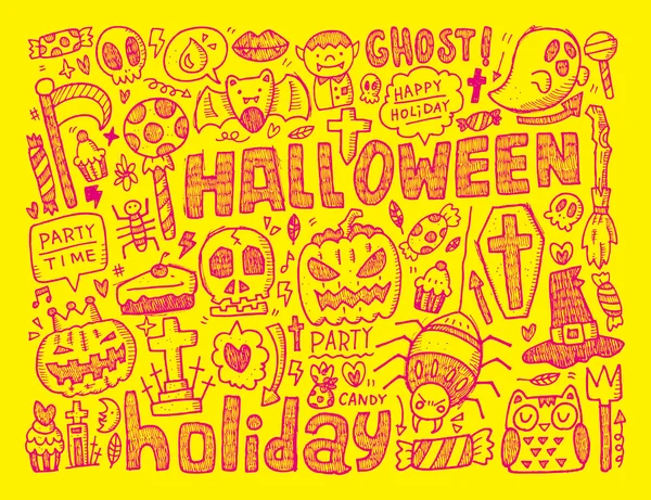 Fundo de férias de Halloween — Vetor de Stock