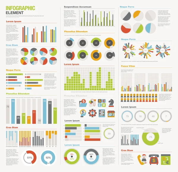 Infographic elementen instellen — Stockvector