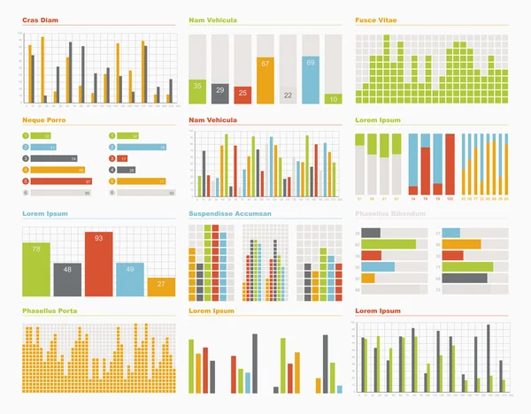 Infographic elementen instellen — Stockvector