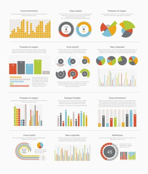 Infographic elementen instellen — Stockvector