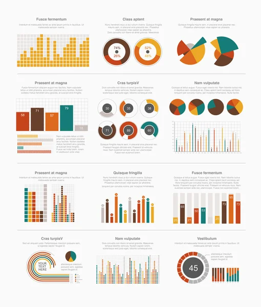 Infografische Elemente gesetzt — Stockvektor