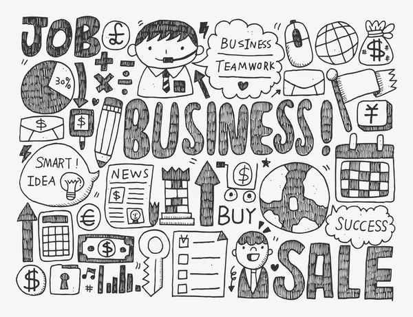 Doodle business — Stock vektor