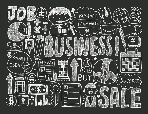 Negócios doodle — Vetor de Stock