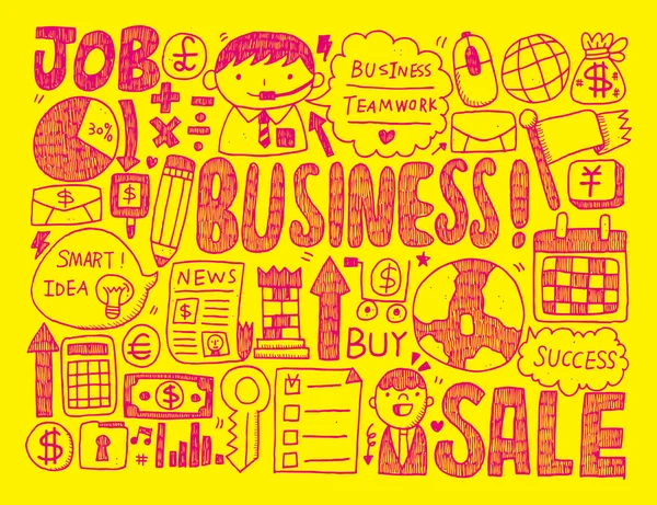 Doodle επιχειρήσεων — Διανυσματικό Αρχείο