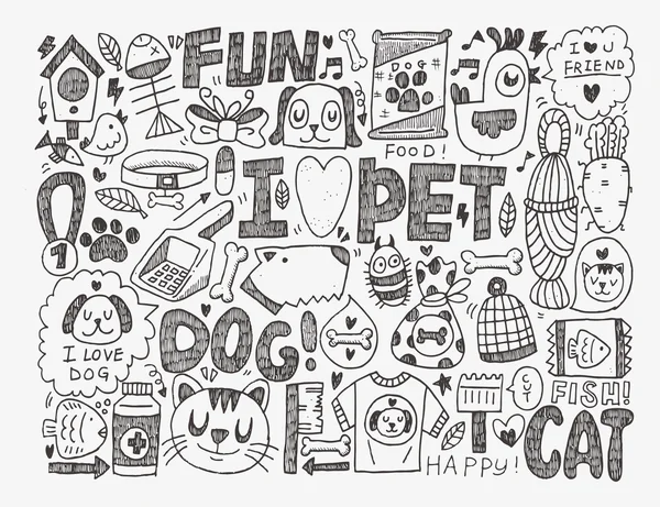 Pet background — Stock Vector