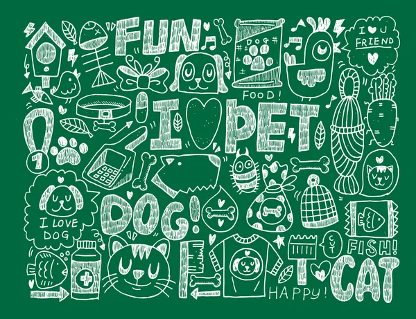 Pet background — Stock Vector