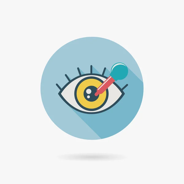 Optometry flat icon — Stock Vector