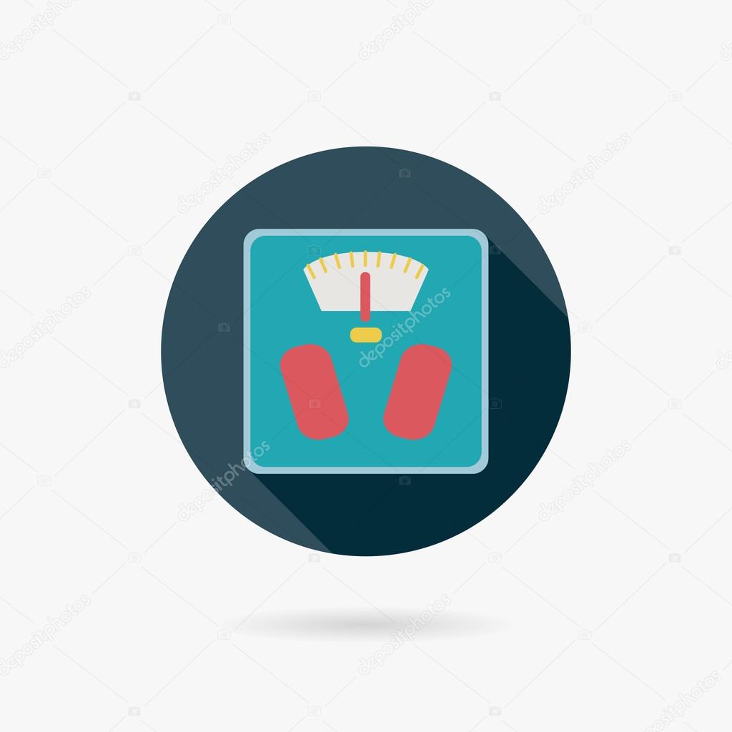 Weight scale flat icon