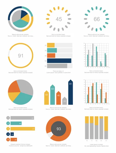 Elementos infográficos — Vetor de Stock