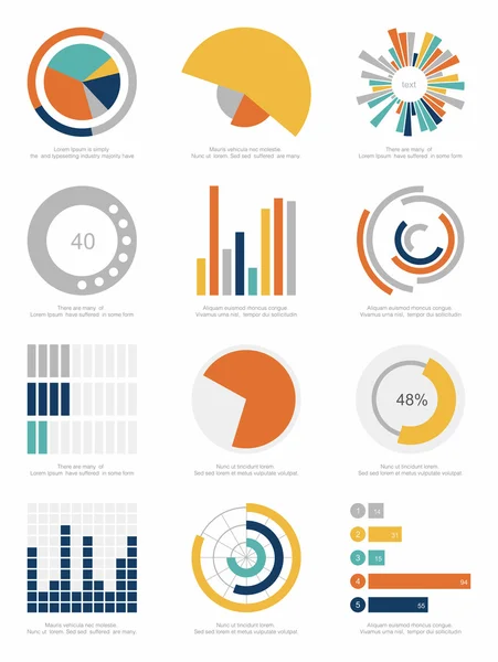 Elementi infografici — Vettoriale Stock