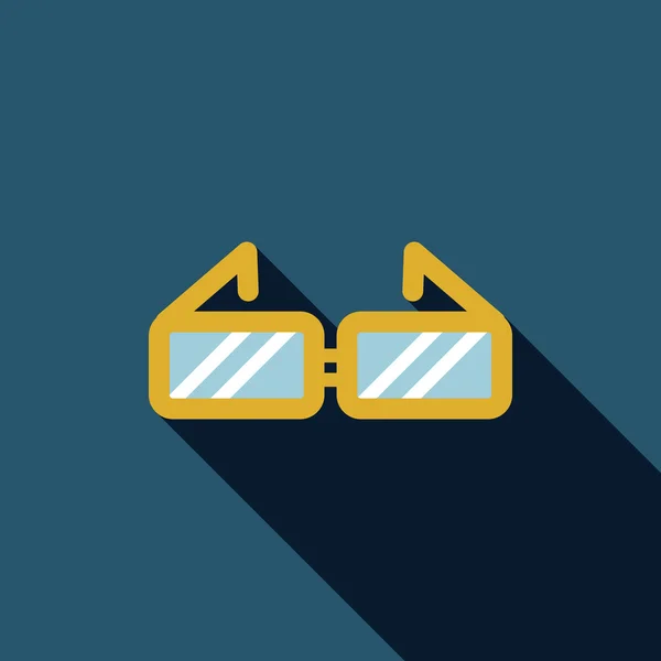 Plochá ikona brýlí — Stockový vektor