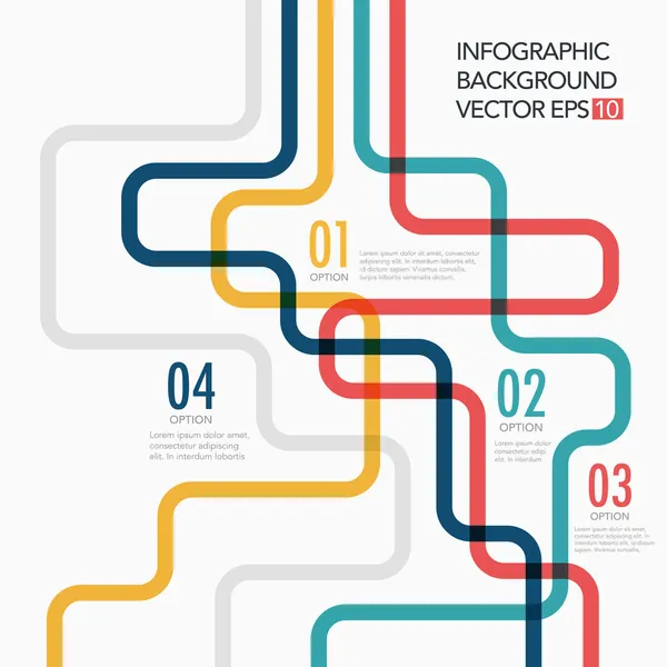 Línea vectorial plantilla de negocio — Vector de stock