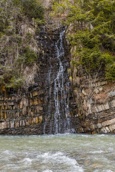 Mountain creek and river at daylight 