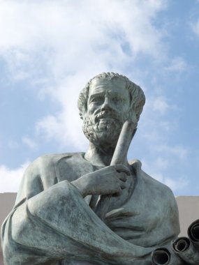 Statue of Aristotle clipart
