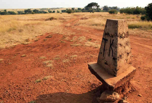 Frontera entre Kenia y Tanzania — Foto de Stock