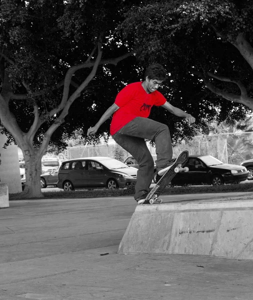 Patinador tobogán delantero —  Fotos de Stock