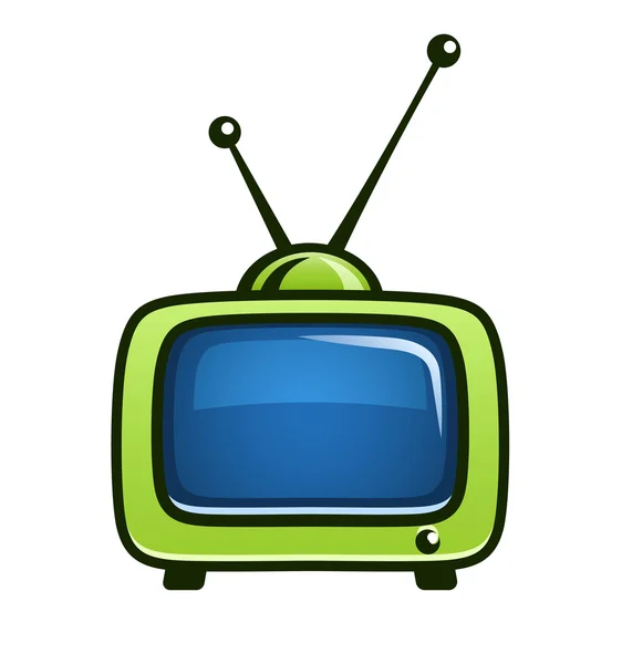 Vintage TV clipart vectoriel — Image vectorielle