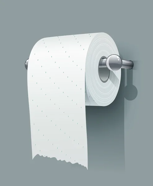 Rouleau de papier toilette — Image vectorielle