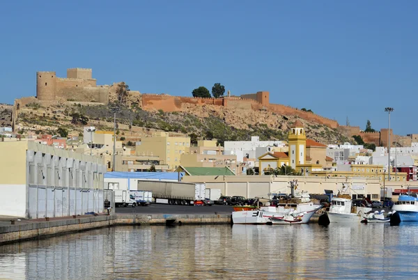 Andalusische typische Stadt. Stockbild