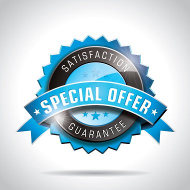  Special Offer Labels Illustration with shiny styled design on a clear background. EPS 10.