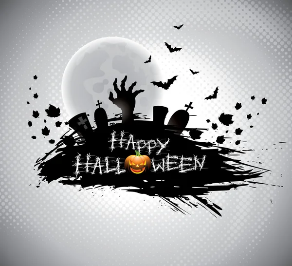 Ilustración vectorial sobre un tema de Halloween. — Vector de stock