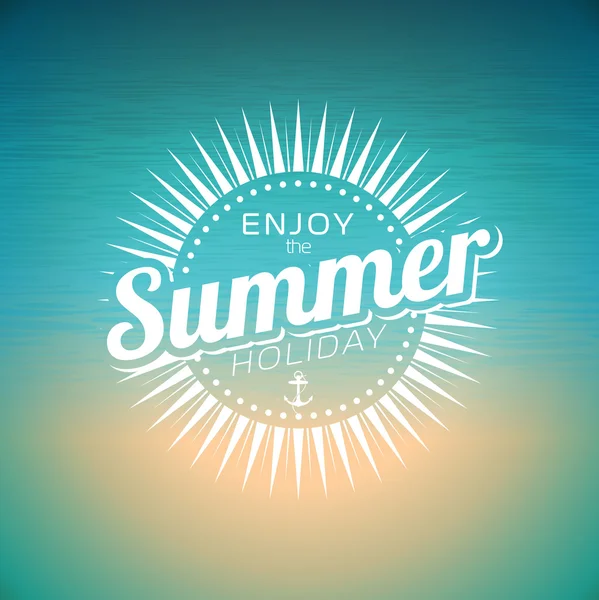 Illustration vectorielle sur un thème de vacances d'été . — Image vectorielle