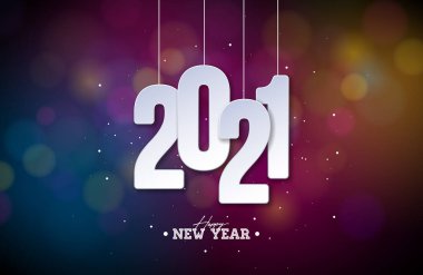 2022 Renkli Parlak Arkaplan 'da Beyaz Kesme Numaralı Mutlu Yeni Yıl Resimleri. Uçan, Kutlayan Kart, Bayrak, Kutlama Posteri, Parti Davetiyesi veya