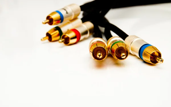 Montones de cables que conectan — Foto de Stock