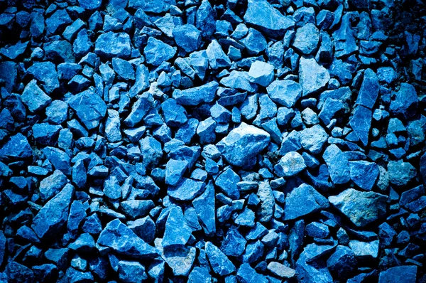 Blå krossad sten — Stockfoto