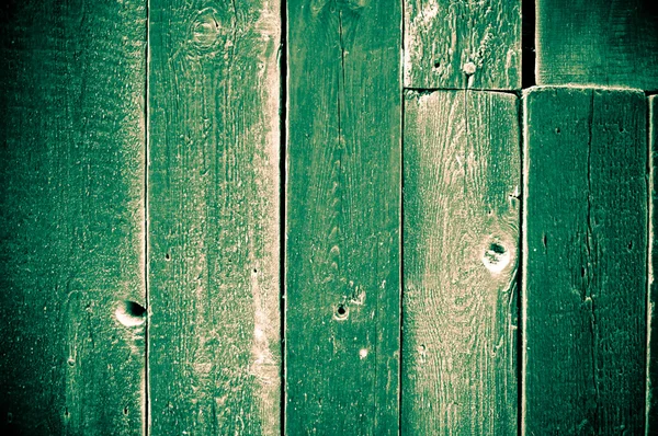 Tavole di legno verde — Foto Stock