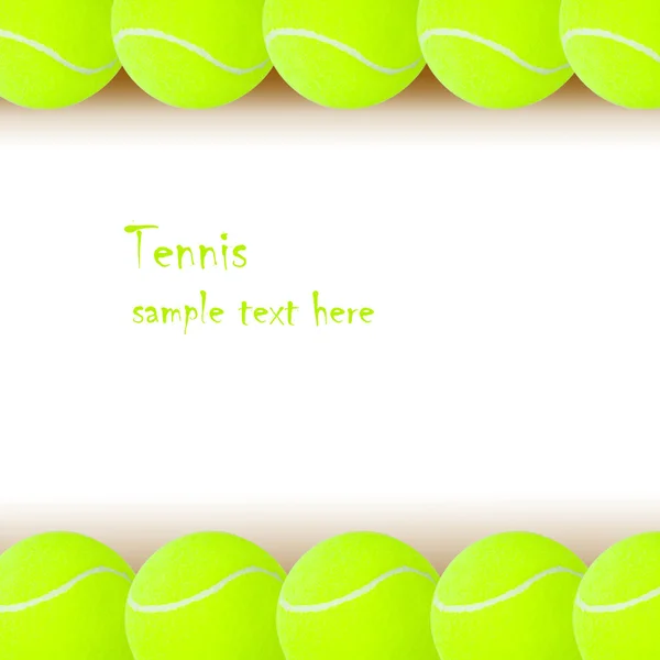 Balles de tennis empilées fond blanc — Photo