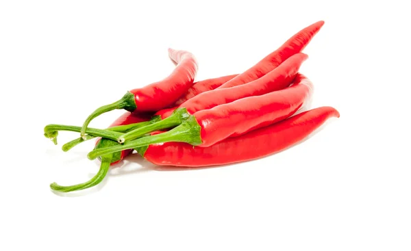 Spousta pikantní červené chilli papričky — Stock fotografie