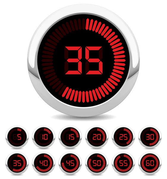 Digital timer — Stock Vector