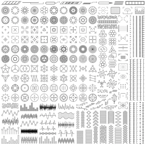 高科技的设计元素 免版税图库插图